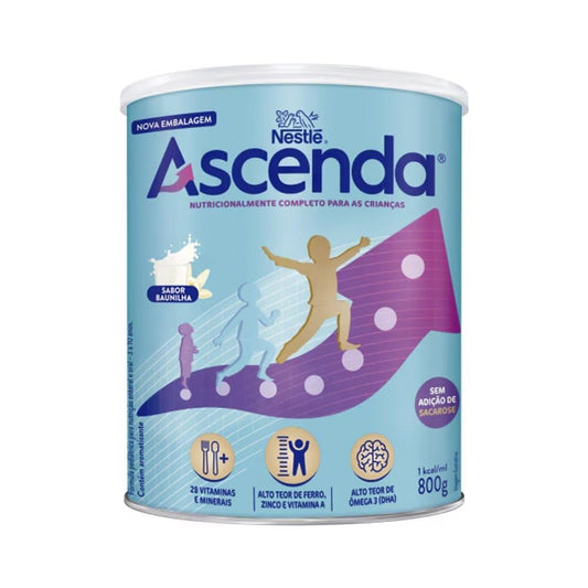 Suplemento Alimentar Infantil Nestlé Ascenda Sabor Baunilha 800g